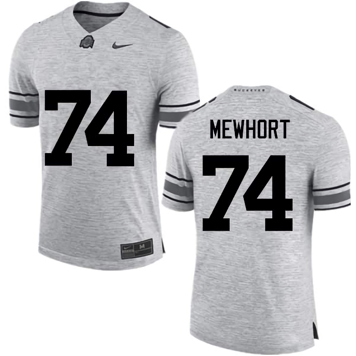 Jack Mewhort Ohio State Buckeyes Men's NCAA #74 Nike Gray College Stitched Football Jersey SLM0156FL